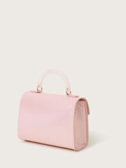 Monsoon Pink Cassie Shimmery Tulle Flower Bridesmaid Bag - Image 2 of 4