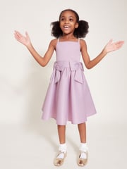 Monsoon Purple Two-Bow Scuba Dress - Image 1 of 4
