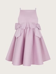 Monsoon Purple Two-Bow Scuba Dress - Image 2 of 4