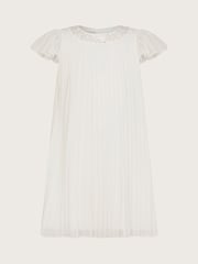 Monsoon Natural Nellie Pleated Bridesmaid Dress - Image 2 of 4