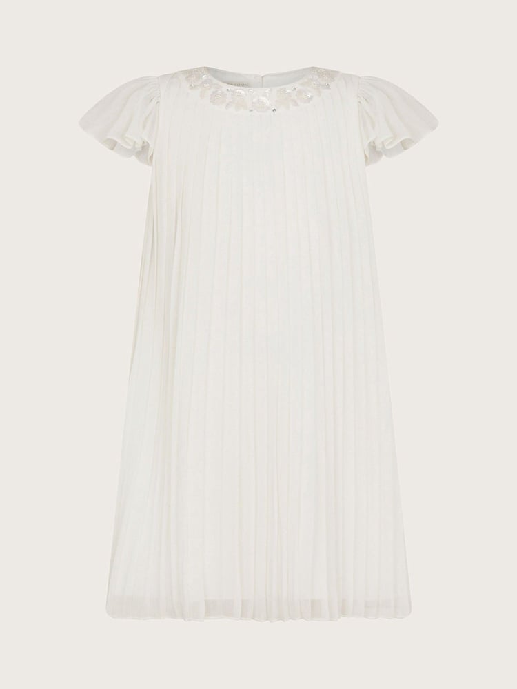 Monsoon Natural Nellie Pleated Bridesmaid Dress - Image 2 of 4