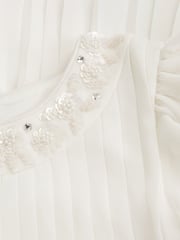 Monsoon Natural Nellie Pleated Bridesmaid Dress - Image 4 of 4