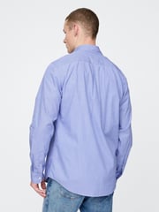 Gap Blue Long Sleeve Poplin Classic Shirt - Image 2 of 5