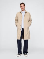 Gap Navy Blue UltraSoft Pleated Trousers - Image 3 of 5