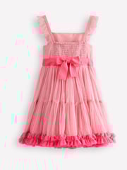 Boden Pink Ruffle Hem Tulle Dress - Image 3 of 4