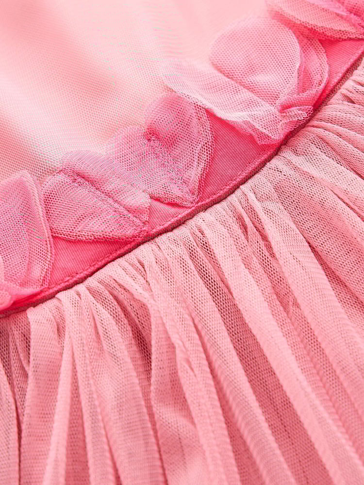 Boden Pink Ruffle Hem Tulle Dress - Image 4 of 4 Boden Pink Ruffle Hem Tulle Dress - Image 4 of 4