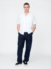 Gap White Linen-Cotton Short Sleeve Shirt - Image 3 of 5