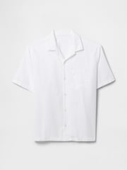 Gap White Linen-Cotton Short Sleeve Shirt - Image 4 of 5