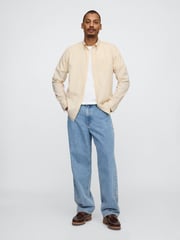 Gap Yellow Stripe Long Sleeve Poplin Classic Shirt - Image 3 of 5