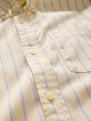 Gap Yellow Stripe Long Sleeve Poplin Classic Shirt - Image 5 of 5