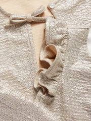 Monsoon Silver Baby Imogen Shimmer Romper and Jacket Set - Image 5 of 5