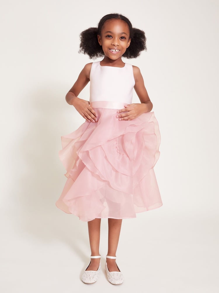 Monsoon Pink Organza Flower Can Dress - Image 1 of 1