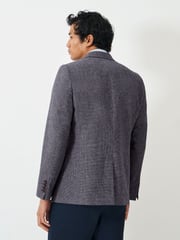 Crew Clothing Company Blue Fortescue Linen Blazer - Image 2 of 5