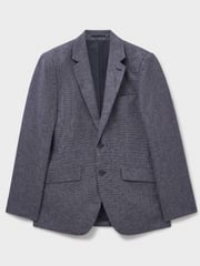 Crew Clothing Company Blue Fortescue Linen Blazer - Image 5 of 5