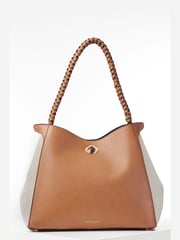 Braun - Luella Grey Adriana Woven Handle Hobo Bag - Bild 1 von 7