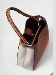 Braun - Luella Grey Adriana Woven Handle Hobo Bag - Bild 3 von 7