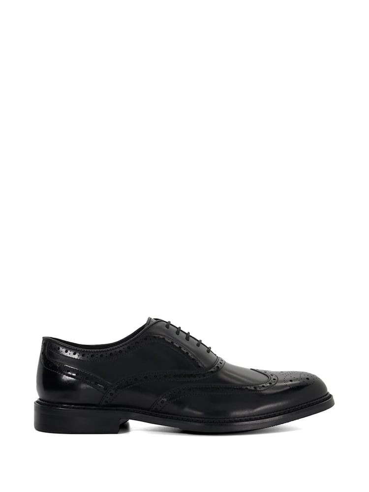 Dune London Black Wide Fit Solihull Oxford Shoes - Image 2 of 6