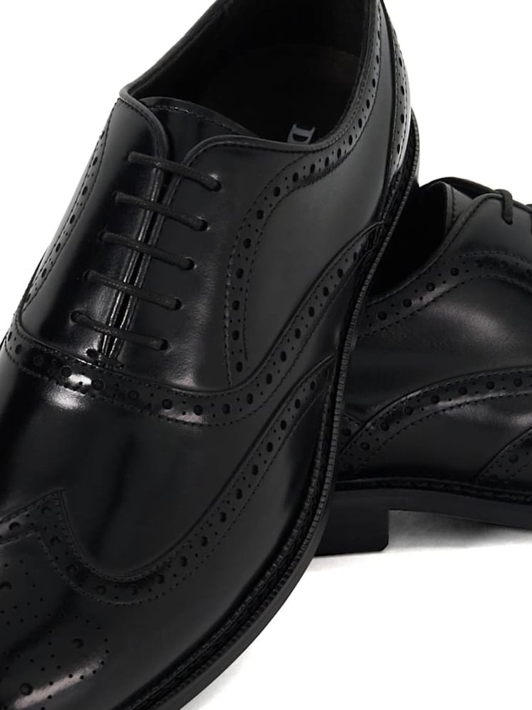 Dune London Black Wide Fit Solihull Oxford Shoes - Image 6 of 6