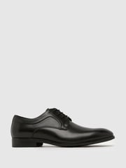 Schuh Rail Leather Derby Black Shoes - Image 1 of 4