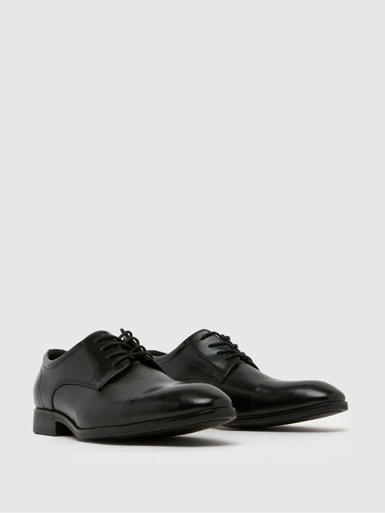Schuh Ross Lace-Up Derby Black Shoes - Image 2 of 4