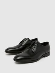 Schuh Ross Lace-Up Derby Black Shoes - Image 3 of 4