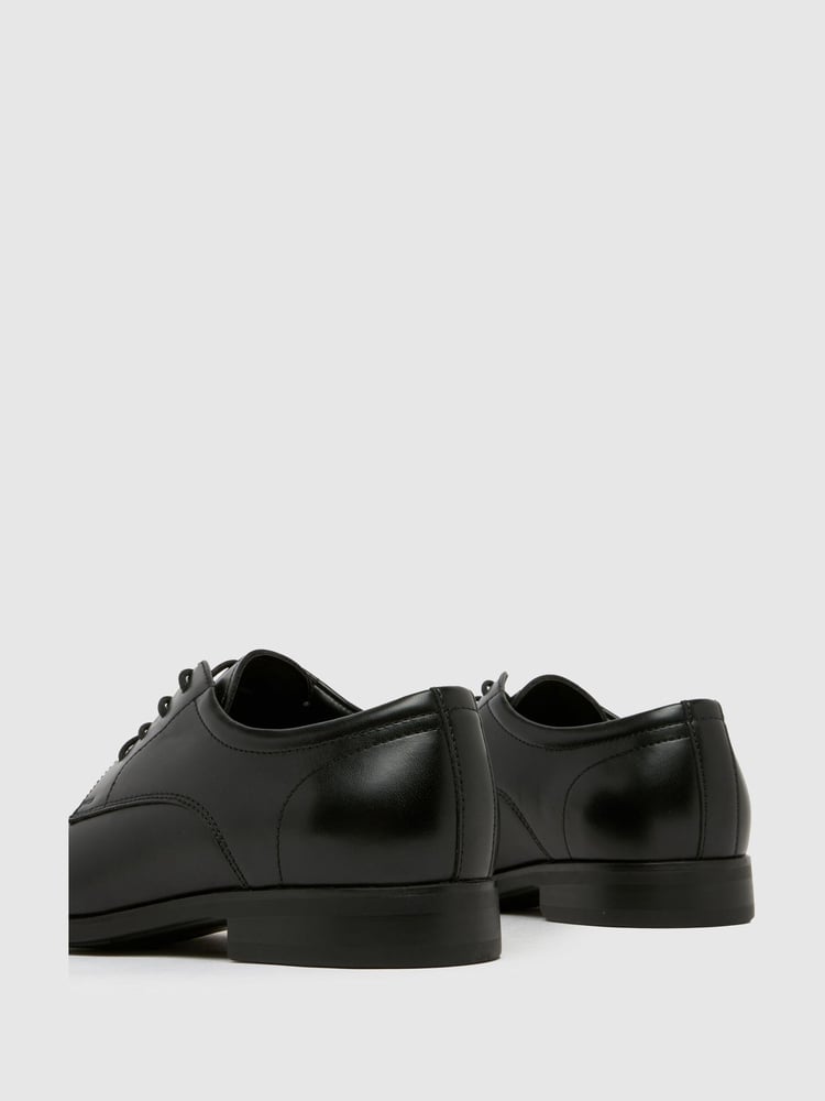 Schuh Ross Lace-Up Derby Black Shoes - Image 4 of 4