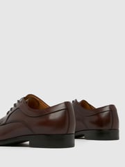Schuh Rail Leather Derby Brown Shoes - Image 4 of 4