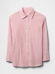 Gap Red Stripe Oversized Shirt - Image 4 of 5