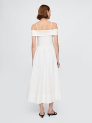 Gap White Off-Shoulder Bardot Midi Dress - Image 2 of 5
