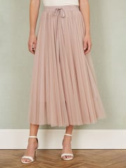 Yumi Pink Mesh Tulle Skirt - Image 3 of 4