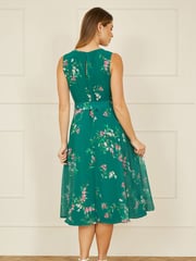 Yumi Green Daisy Print Skater Dress - Image 3 of 5