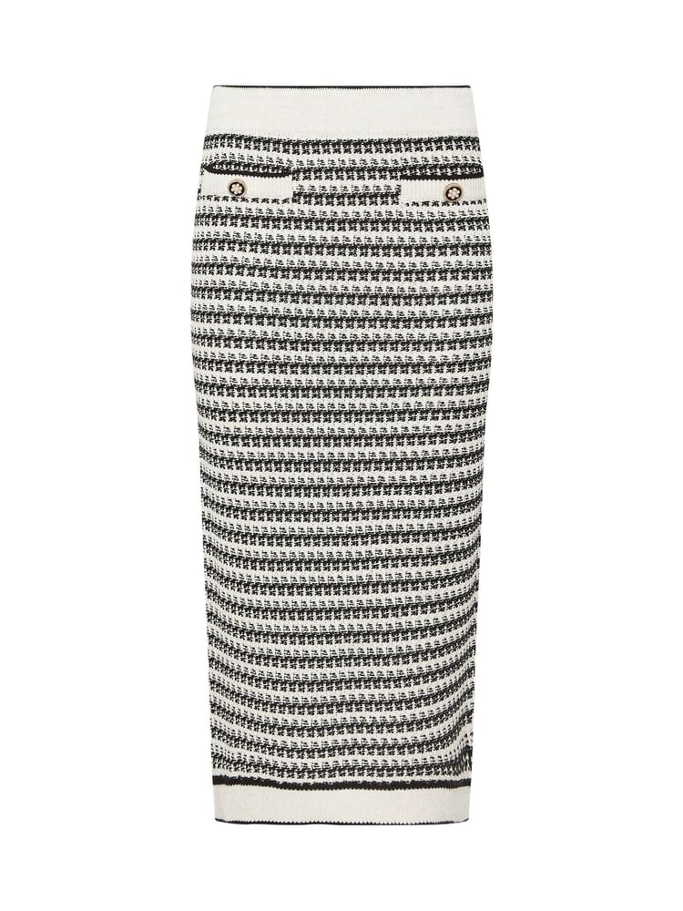 Star by Julien MacDonald Black Stripe Metallic Skirt - Image 1 of 1