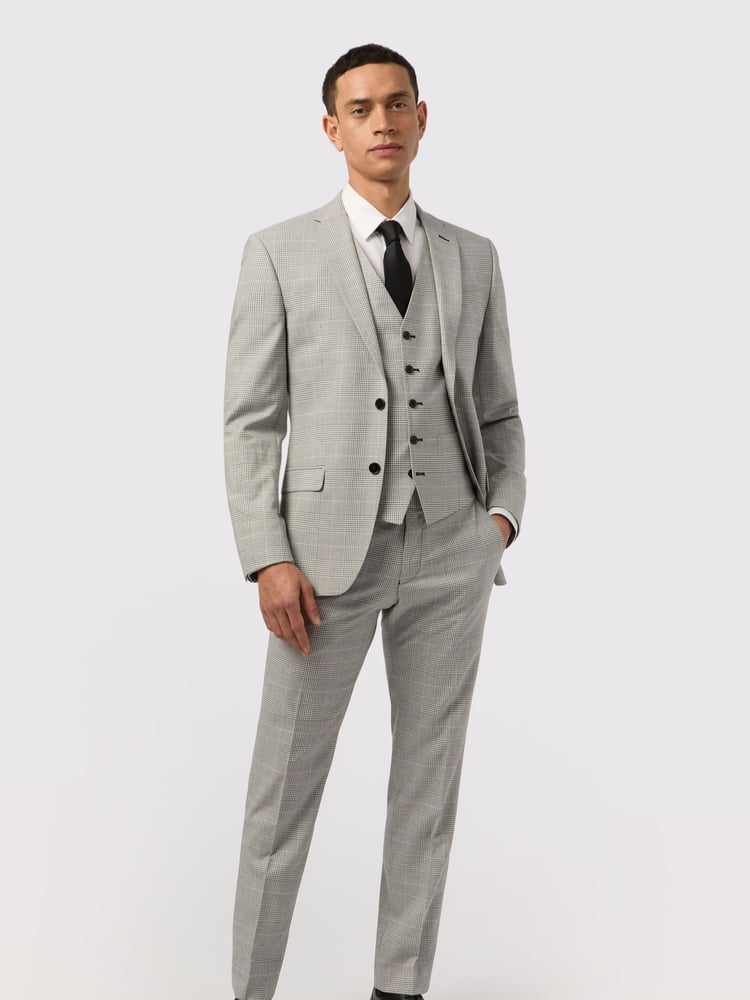 Antique Rogue Grey Check Jacket - Image 2 of 5