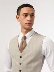 Antique Rogue Cream Putty Check Waistcoat - Image 2 of 2