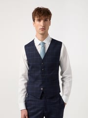 Antique Rogue Blue WP Check Waistcoat - Image 1 of 2