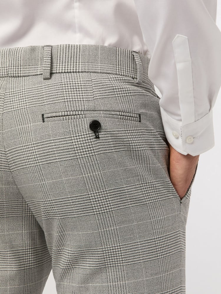 Antique Rogue Grey Check Trousers - Image 2 of 2