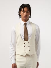 Antique Rogue Cream Blake Waistcoat - Image 1 of 2