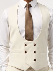 Antique Rogue Cream Blake Waistcoat - Image 2 of 2