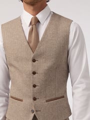 Antique Rogue Natural Tweed Waistcoat - Image 2 of 2
