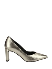 Hush Puppies Gold Olivia Leather Court Sandals - Image 2 of 4