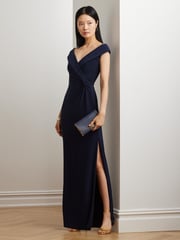 Lauren Ralph Lauren Navy Leondias Sleeveless Gown 100% Cotton Dress - Image 4 of 9