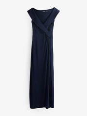 Lauren Ralph Lauren Navy Leondias Sleeveless Gown 100% Cotton Dress - Image 9 of 9