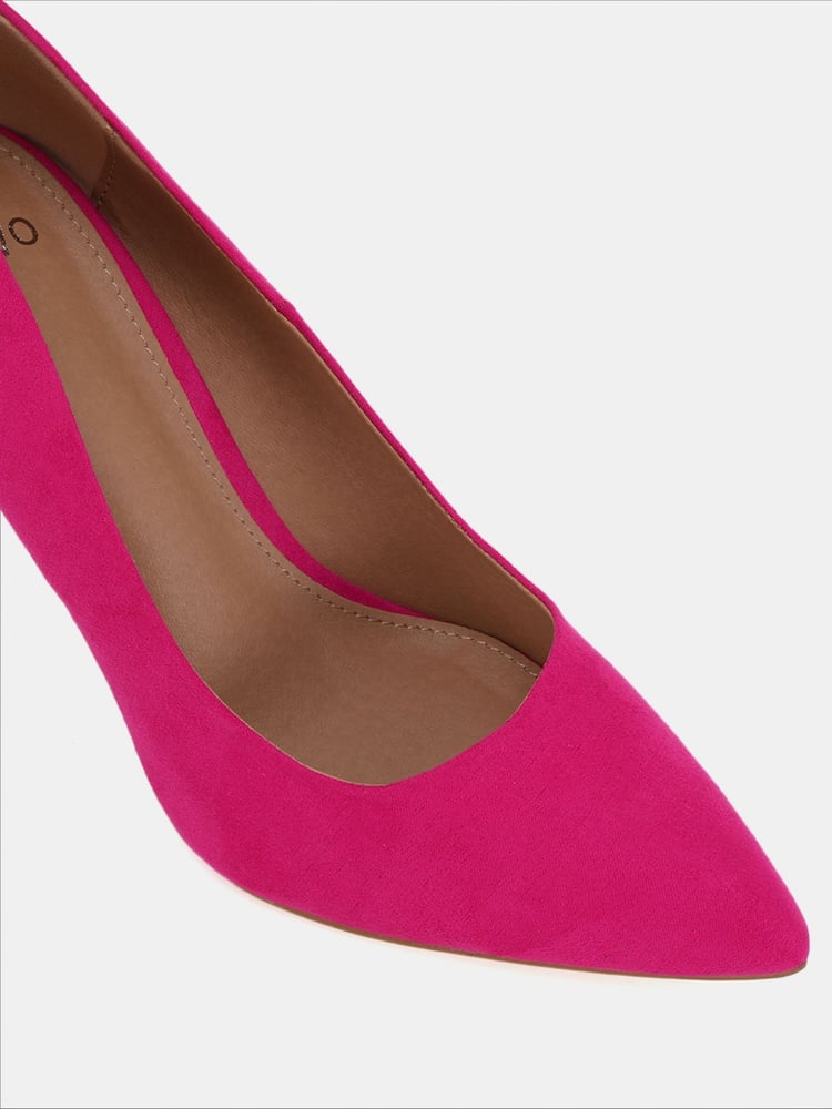 Novo Pink Wide Fit Impossible Point Court Shoes - Image 6 of 6
