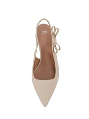 Novo Natural Indi Bow Low Heel Point Slingback Courts - Image 6 of 7