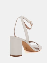 Novo White Wide Fit Martinez Block Heel Sandals - Image 4 of 6