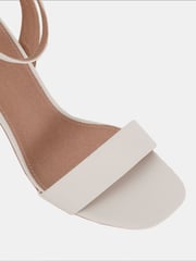 Novo White Wide Fit Martinez Block Heel Sandals - Image 6 of 6