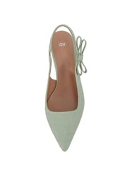 Novo Green Indi Bow Low Heel Point Slingback Courts - Image 6 of 7