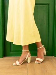 Novo Green Martinez Block Heel Sandals - Image 1 of 6