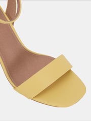Novo Yellow Martinez Block Heel Sandals - Image 4 of 7