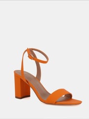 Novo Orange Martinez Block Heel Sandals - Image 3 of 6